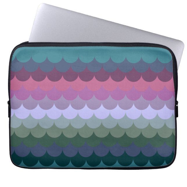 Colorful Waves Laptop Sleeve (Front)