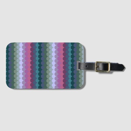 Colorful Waves Luggage Tag