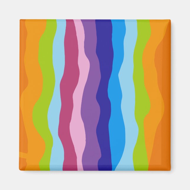 Colorful waves magnet (Front)