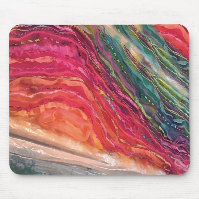 Colorful Waves Mousepad (Front)
