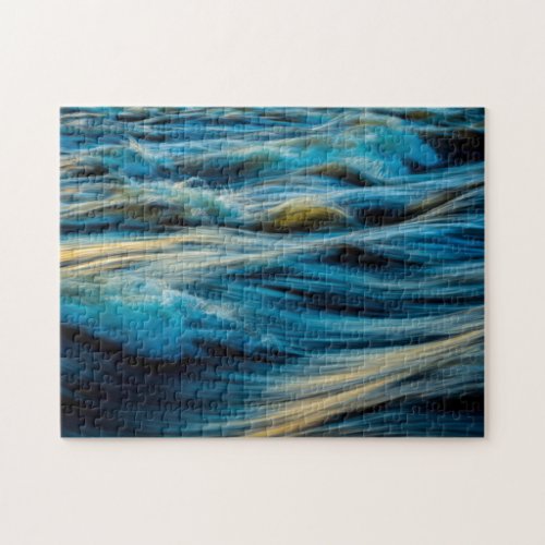 Colorful Waves Sea Ocean Lake White Caps Water  Jigsaw Puzzle