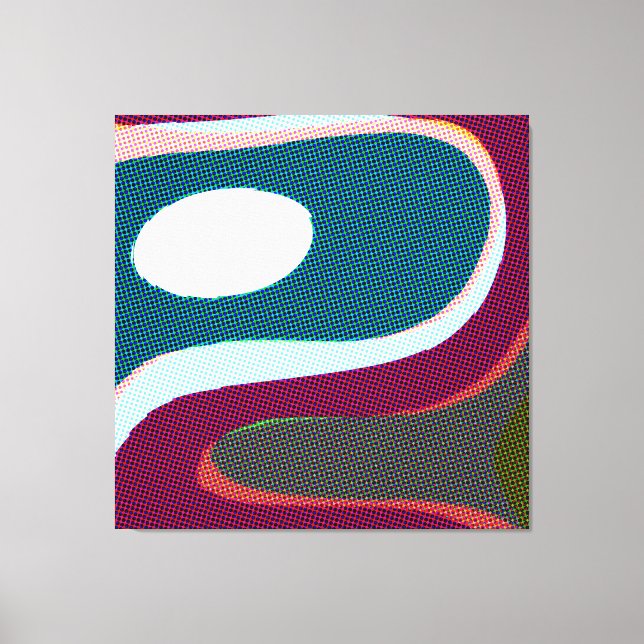 Colorful Wavy Abstract 612 Canvas Print (Front)