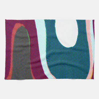 Colorful Wavy Abstract 612 Kitchen Towel