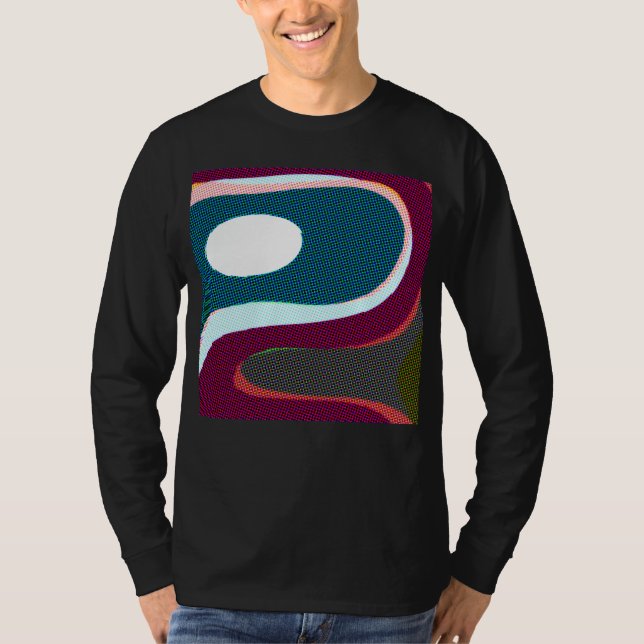 Colorful Wavy Abstract 612 T-Shirt (Front)