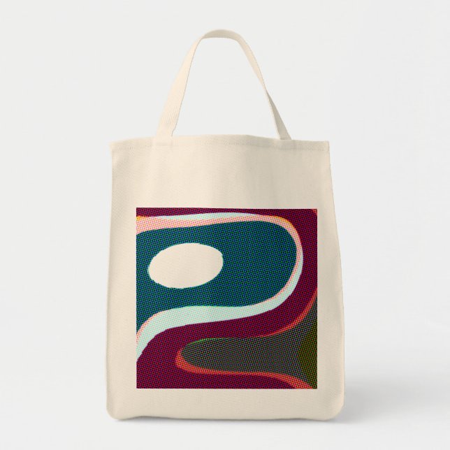 Colorful Wavy Abstract 612 Tote Bag (Front)