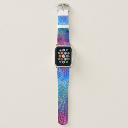 Colorful Wavy Abstract Graphic Wallpaper Apple Watch Band