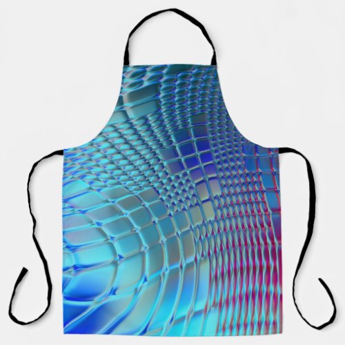 Colorful Wavy Abstract Graphic Wallpaper Apron