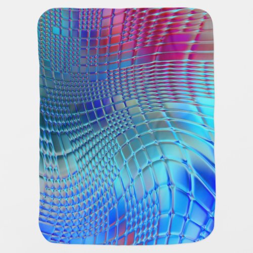 Colorful Wavy Abstract Graphic Wallpaper Baby Blanket