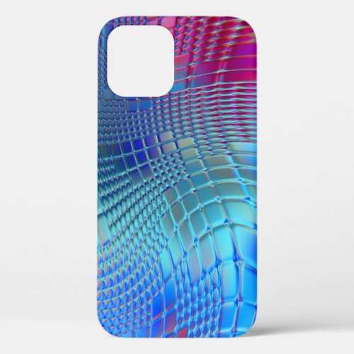 Colorful Wavy Abstract Graphic Wallpaper iPhone 12 Case