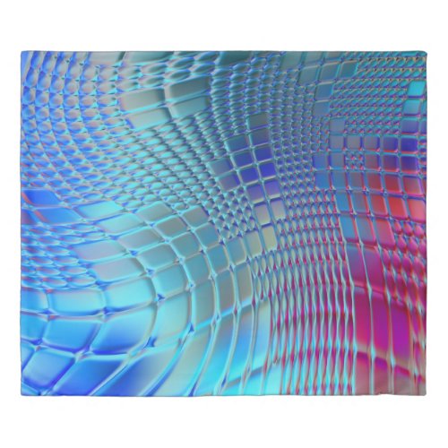 Colorful Wavy Abstract Graphic Wallpaper Duvet Cover