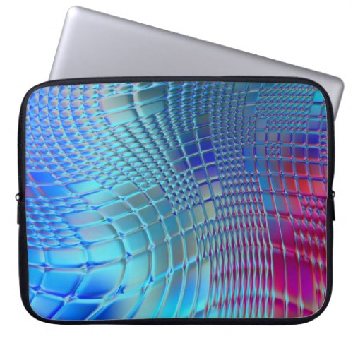 Colorful Wavy Abstract Graphic Wallpaper Laptop Sleeve