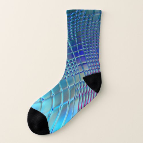 Colorful Wavy Abstract Graphic Wallpaper Socks