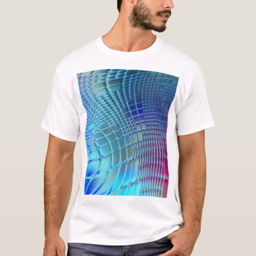 Colorful Wavy Abstract Graphic Wallpaper T_Shirt