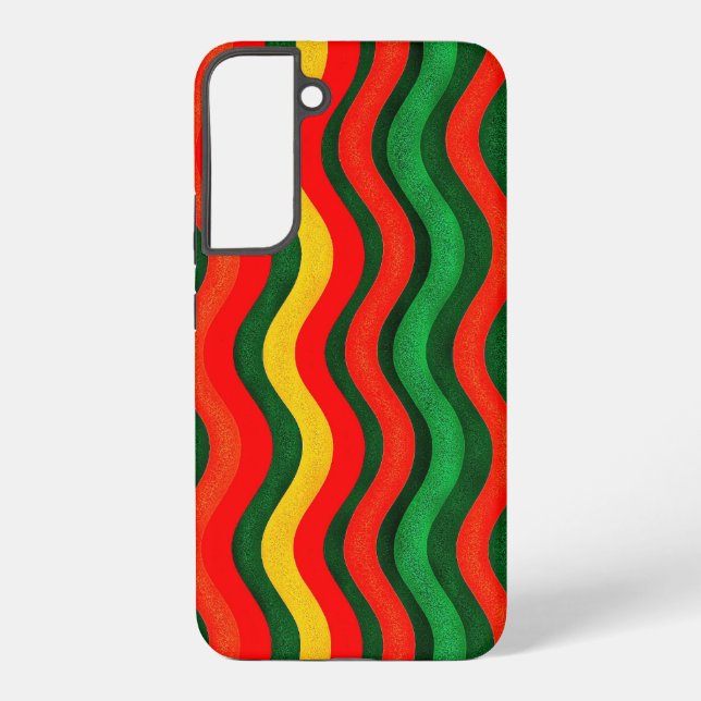 Colorful Wavy Pattern  Samsung Galaxy Case (Back)