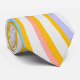 Colorful Wavy Stripes Neck Tie