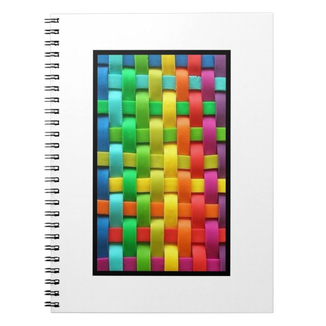 Colorful Weave Photo Notebook (Front)