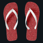 Colorful Wedding Anniversary Red Glitter Texture Flip Flops<br><div class="desc">This is an awesome abstract art gift featuring a colorful glitter pattern texture that looks awesome. This makes the perfect gift for any occasion. 
 Add your own wording,  name,  favorite saying,  favorite quotes,  etc. to personalize this even more by clicking on the blue CUSTOMIZE IT button.</div>