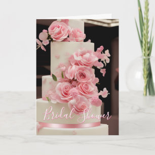 Colorful Wedding Bridal Shower Cake Card