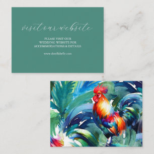 Colorful Wedding Website Insert Card Script