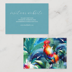 Colorful Wedding Website Insert Card Script