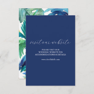 Colorful Wedding Website Insert Card Script