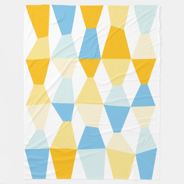 Colorful Wedges 161214b Fleece Blanket (Front)