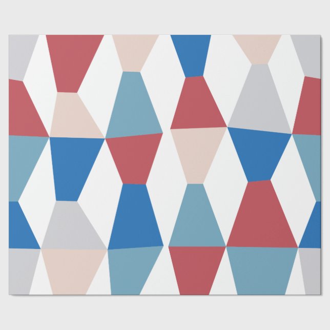 Colorful Wedges 161214d Wrapping Paper (Seam)