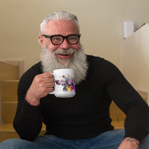 Colorful Weimaraner Dog Pet Coffee Mug, Cup