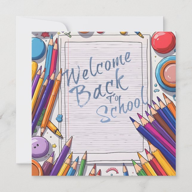 Colorful Welcome Back to School Design (Front)