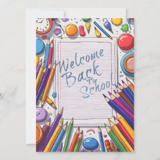 Colorful Welcome Back to School Design
