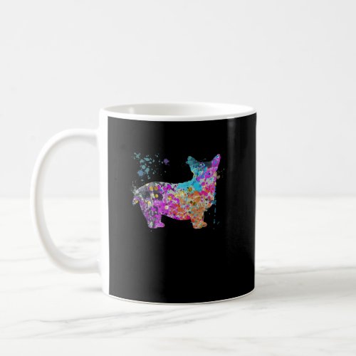 Colorful Welsh Corgie  Dog Welsh Corgies  Coffee Mug