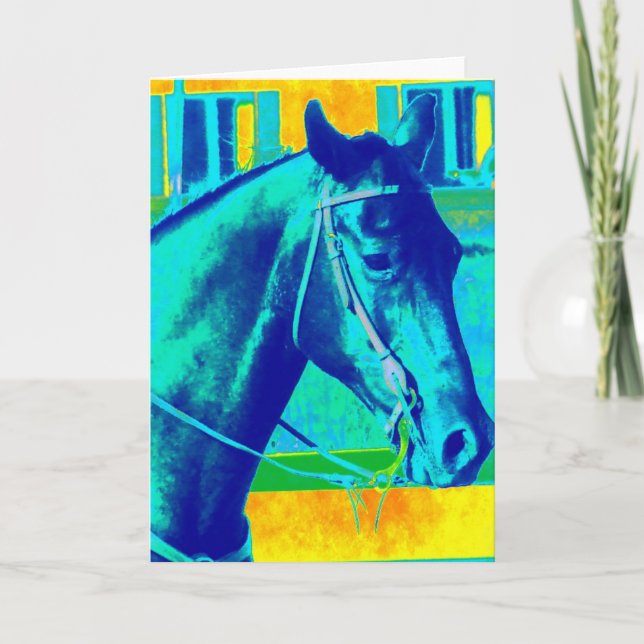 Colorful Western Horse All Occasions  Card (Front)