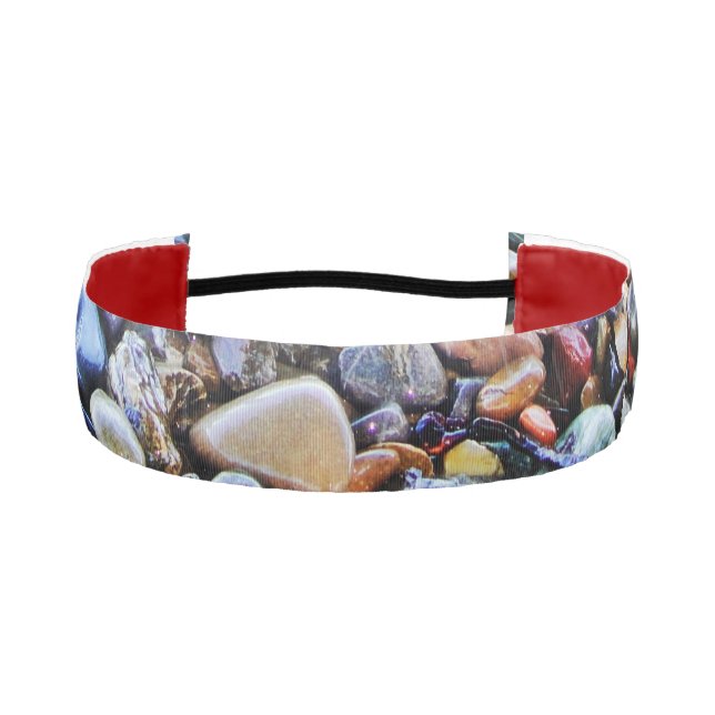 Colorful Wet Stones Athletic Headband (Front)
