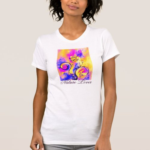 COLORFUL WHIMSICAL FLOWERS  NATURE LOVER T_Shirt