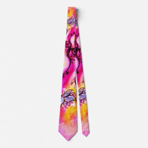 COLORFUL WHIMSICAL FLOWERS TIE