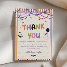 Colorful Whimsical Halloween Birthday