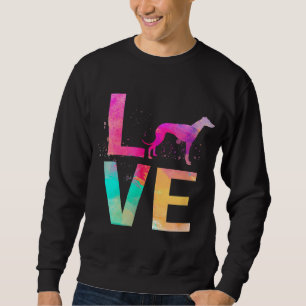 Colorful Whippet Dog Mom Gifts Whippet Sweatshirt