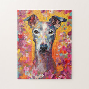 Colorful Whippet Jigsaw Puzzle