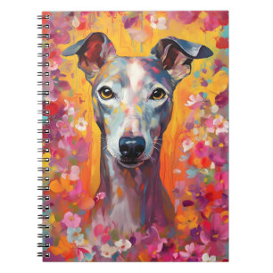 Colorful Whippet Notebook