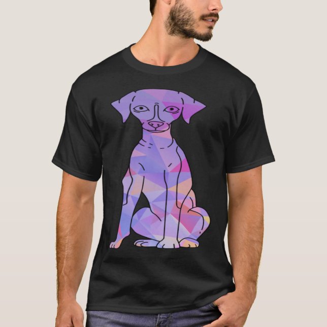 Colorful Whippet T-Shirt (Front)