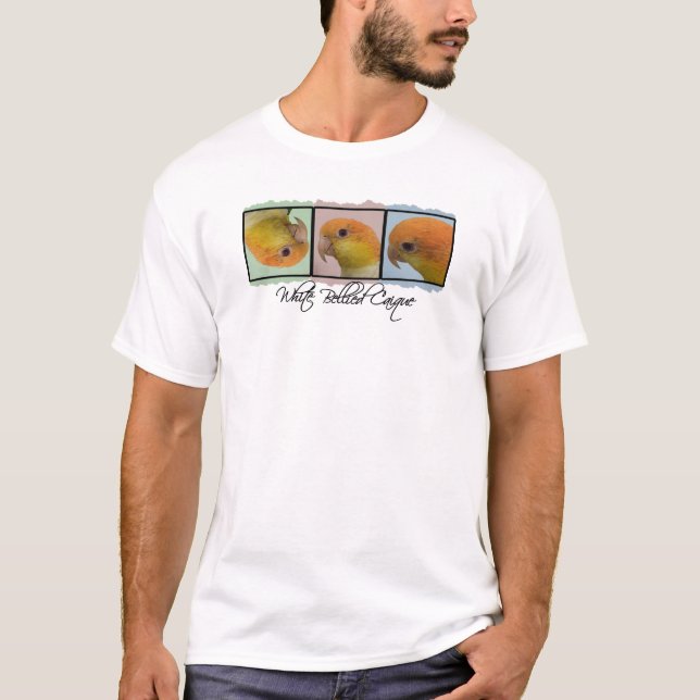 Colorful White Bellied Caique T-Shirt (Front)