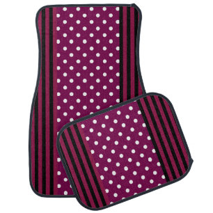 Colorful White Dots Pattern Car Floor Mat
