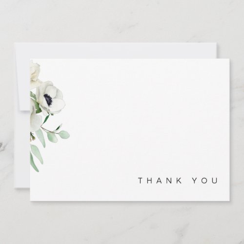 Colorful White Floral Spray Funeral Thank You