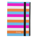 Colorful White Pink Blue Orange Stripe Line Custom iPad Mini 4 Case Colorful White Pink Blue Orange Stripe Line Custom iPad Mini 4 Case