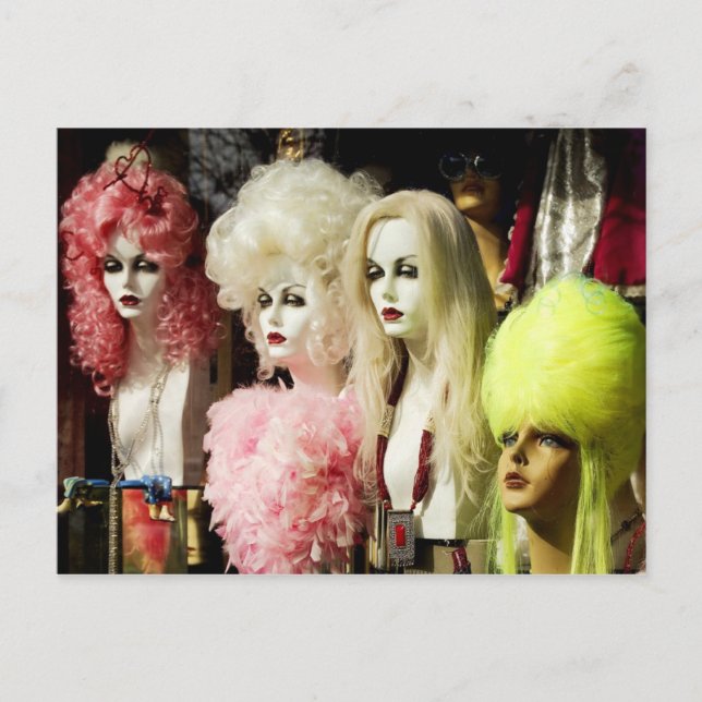 Colorful Wigs Postcard (Front)