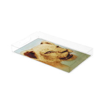 Colorful Wild Animal - Lion, Serving Tray