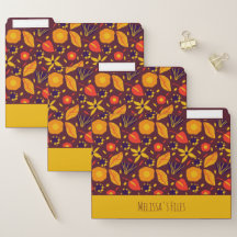 Colorful Wild Brown & Yellow Botanical Pattern