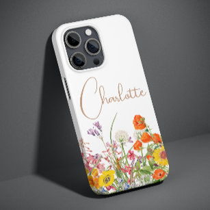 Colorful Wild Flowers Country Botanical Name Case-Mate iPhone 14 Case