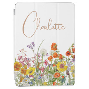 Colorful Wild Flowers Country Botanical Name iPad Air Cover