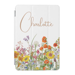 Colorful Wild Flowers Country Botanical Name iPad Mini Cover